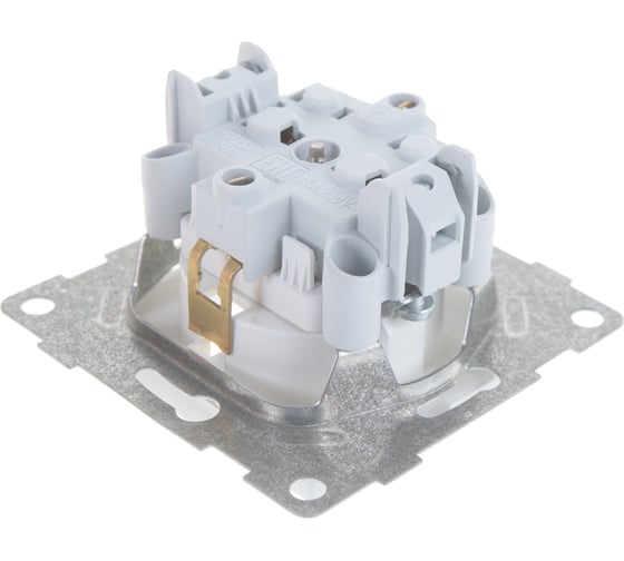 Розетка GUSI ELECTRIC Bravo 1-ой с/з с з/ш, СУ, 16А, 250В, белый С10Р4-001
