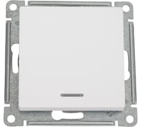 1-клавишный переключатель Systeme Electric Atlasdesign лотос с подсветкой, сх.6а, 10ах, механизам ATN001363