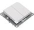 2-клавишный переключатель Systeme Electric Atlasdesign лотос сх.6/2, 10ах, механизм ATN001365 2