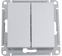 2-клавишный перекрестный переключатель Systeme Electric Atlasdesign алюминий 2 x сх. 7, 10ах, механизм ATN000373