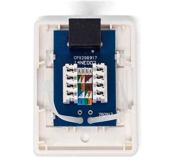 Настенная компьютерная розетка Filum 6 кат, 1 х rj-45/8p8c, 110/krone FL-NA-SOCKET6-1