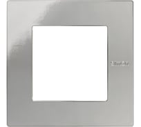 Универсальная рамка Simon 1 пост, суппорт, 100х100мм, IP44, IK07, Scudo, хром 2705610-124