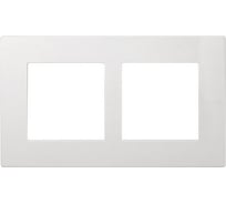 Универсальная рамка Simon 2 поста, суппорт, 100х171мм, IP44, IK07, Scudo, белый 2705620-030