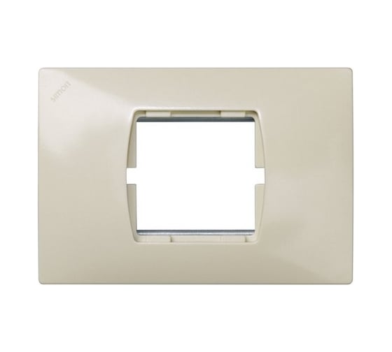 Рамка Simon с суппортом на 1 широкий или 2 узких модуля, без лапок, 123х85мм 27612-62 1