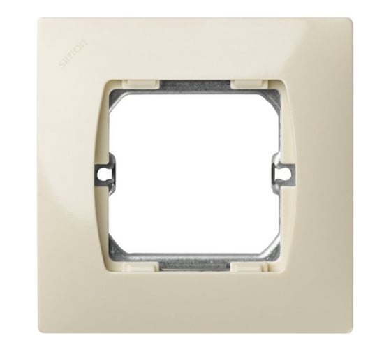 Рамка Simon с суппортом на 1 широкий или 2 узких модуля, без лапок, 85х85мм 27601-62 1