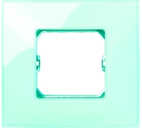 Декоративная рамка Simon 1 пост, +суппорт, S27 Neos, Глянец, салатовый 27771-32