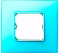 Декоративная рамка Simon 1 пост, +суппорт, S27 Neos, Матовый, бирюзовый 27771-63