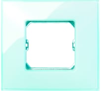 Декоративная рамка Simon 1 пост, +суппорт, S27 Neos, Глянец, голубой 27771-33