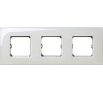 Декоративная рамка Simon 3 поста, +суппорт, S27 Neos, Глянец, слоновая кость 27773-31