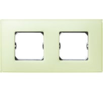 Декоративная рамка Simon 2 поста, +суппорт, S27 Neos, Матовый, лимонный 27772-61