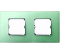 Декоративная рамка Simon 2 поста, +суппорт, S27 Neos, Матовый, изумрудный 27772-62