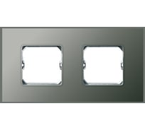 Декоративная рамка Simon 2 поста, +суппорт, S27 Neos, Матовый, серый 27772-65