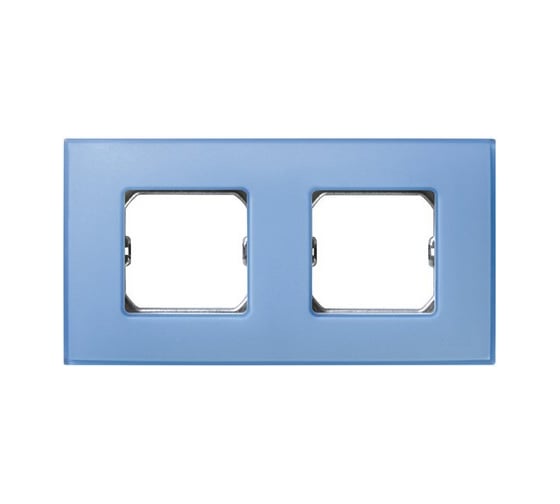 Декоративная рамка Simon 2 поста, +суппорт, S27 Neos, Матовый, бирюзовый 27772-63 1