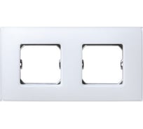 Декоративная рамка Simon 2 поста, +суппорт, S27 Neos, Матовый, белоснежный 27772-60