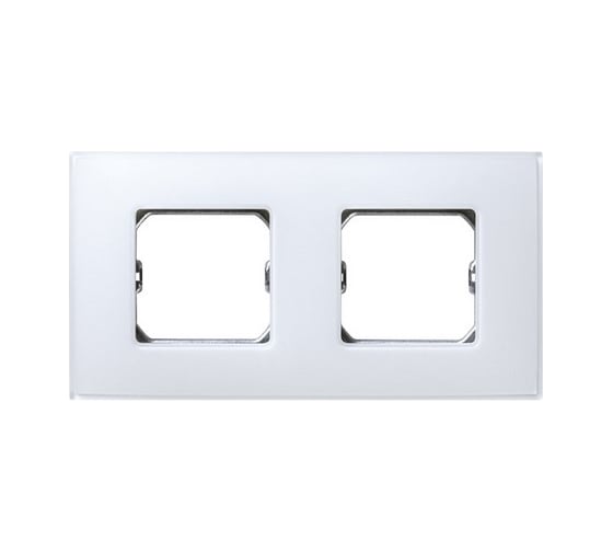 Декоративная рамка Simon 2 поста, +суппорт, S27 Neos, Матовый, белоснежный 27772-60