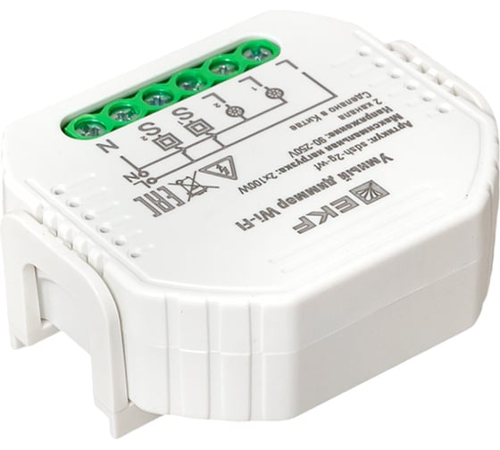Умный диммер в подрозетник EKF 2-канальный, wi-fi connect sdsh-2g-wf