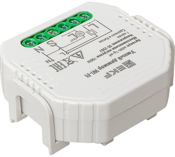 Умный диммер в подрозетник EKF 1-канальный, wi-fi connect sdsh-1g-wf
