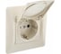 Розетка с крышкой GUSI ELECTRIC Ugra с БЗК, c ЗП, СУ, 16А, 250В, бежевый С11Р91-003-СБ 2