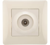 Антенная розетка GUSI ELECTRIC Ugra, одинарная, СУ, бежевый С11А1-003-СБ