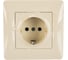 Розетка GUSI ELECTRIC Ugra с БЗК, с ЗП, СУ, 16А, 250 В, бежевый С11Р4-003-СБ 1