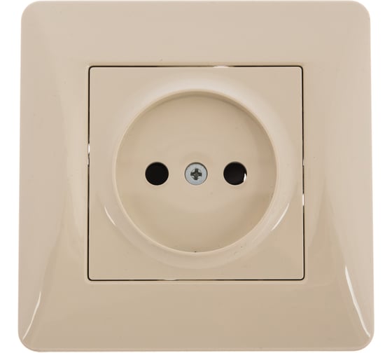 Розетка GUSI ELECTRIC Ugra без БЗК, с ЗП, СУ, 16А, 250 В, бежевый С11Р2-003-СБ 1