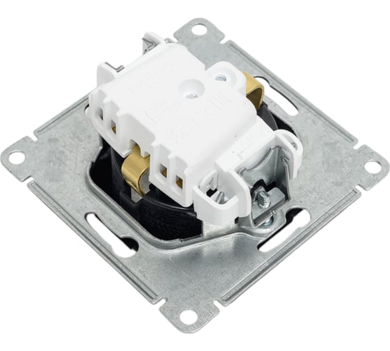 Механизм розетки Systeme Electric Atlasdesign базальт с заземлением, 16а, ATN001443