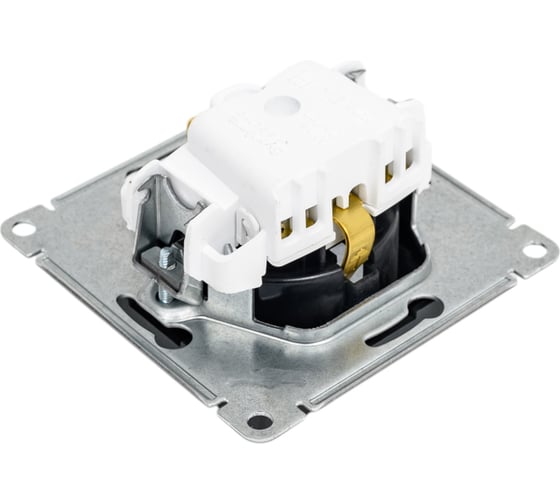 Механизм розетки Systeme Electric Atlasdesign базальт с заземлением, 16а, ATN001443
