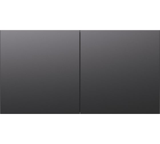 Двойная розетка в сборе Systeme Electric Atlasdesign базальт с заземлением,со шторками,со сдвиж. крышк, 16а, ATN001428 1