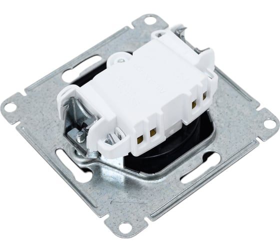 Механизм розетки Systeme Electric Atlasdesign базальт без заземления без шторок, 16а, ATN001441