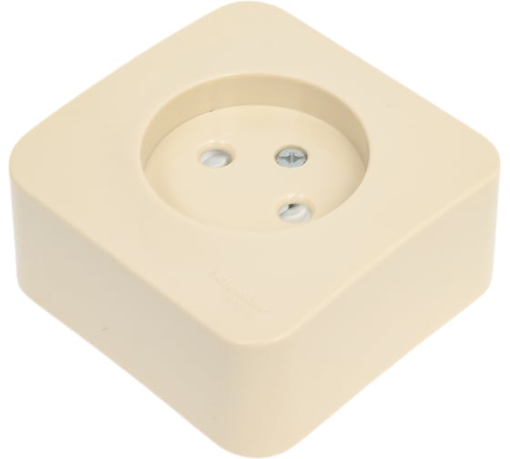 Розетка Systeme Electric Blanca о/у с изол. пласт. бежевый без з/к со шт. 16а BLNRA001117