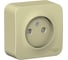 Розетка Systeme Electric Blanca о/у с изол. пласт. бежевый без з/к со шт. 16а BLNRA001117 2