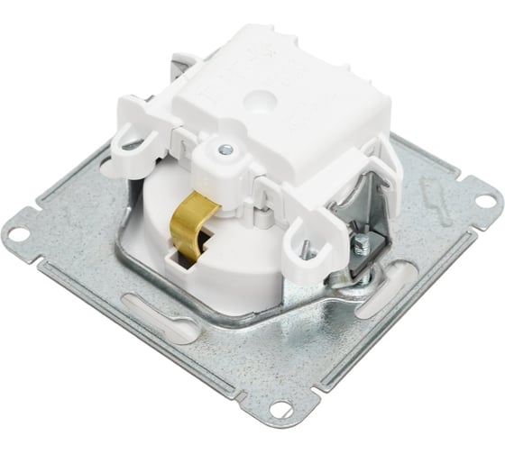 Механизм розетки Systeme Electric Atlasdesign лотос с заземлением со шторками с крышкой, 16а, ip20, ATN001346