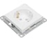 Механизм розетки Systeme Electric Atlasdesign лотос с заземлением со шторками, 16а, ATN001345 2