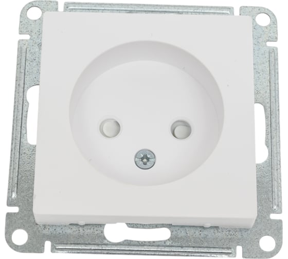 Механизм розетки Systeme Electric Atlasdesign лотос без заземления со шторками, 16а, ATN001349