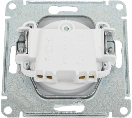 Механизм розетки Systeme Electric Atlasdesign лотос без заземления со шторками, 16а, ATN001349