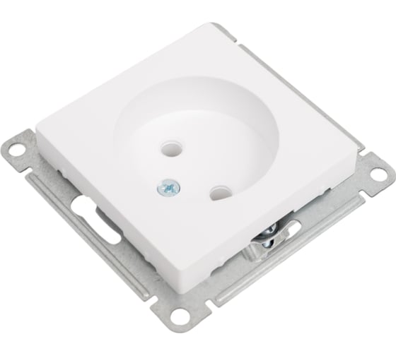 Механизм розетки Systeme Electric Atlasdesign лотос без заземления без шторок, 16а, ATN001341
