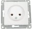 Механизм розетки Systeme Electric Atlasdesign лотос без заземления без шторок, 16а, ATN001341 1