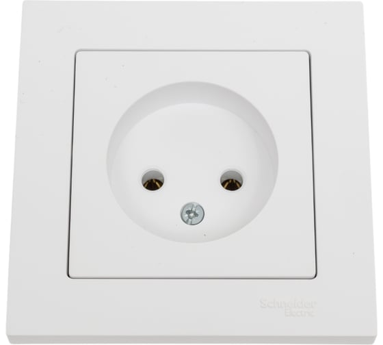 Розетка в сборе Systeme Electric Atlasdesign лотос без заземления, 16а, ATN001340