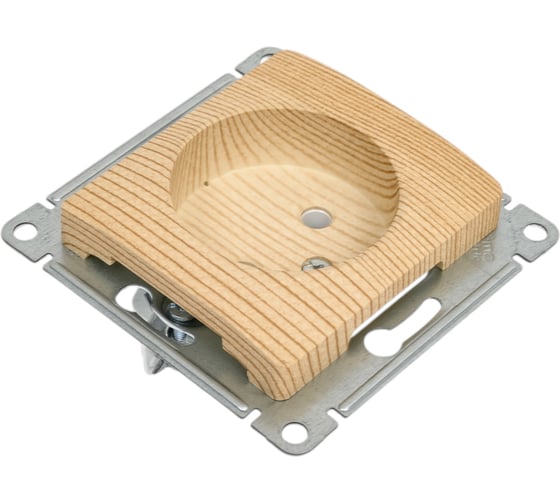 Механизм розетки Systeme Electric Glossa сосна без заземления, 16а, GSL001541