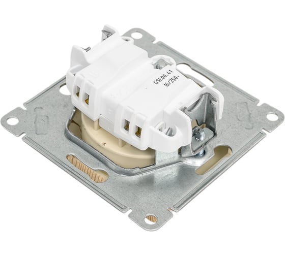 Механизм розетки Systeme Electric Glossa сосна без заземления, 16а, GSL001541