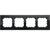 4-постовая рамка LK Studio из натурального темного стекла 864410-1