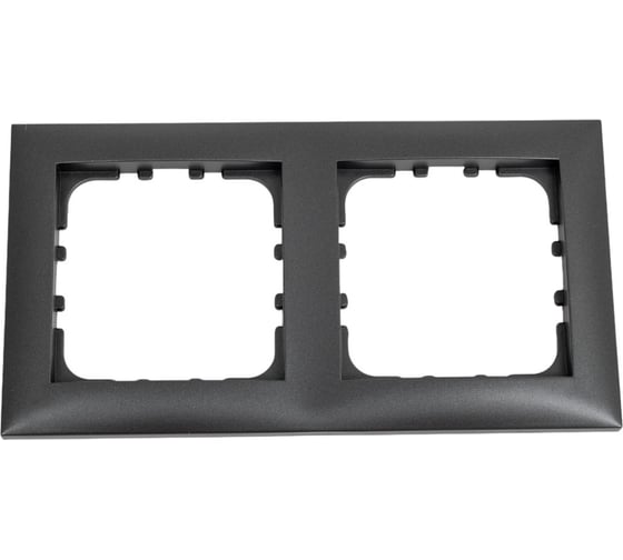 2-постовая рамка LK Studio черный бархат 864208-1 1