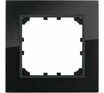 1-постовая рамка LK Studio из натурального темного стекла 864110-1