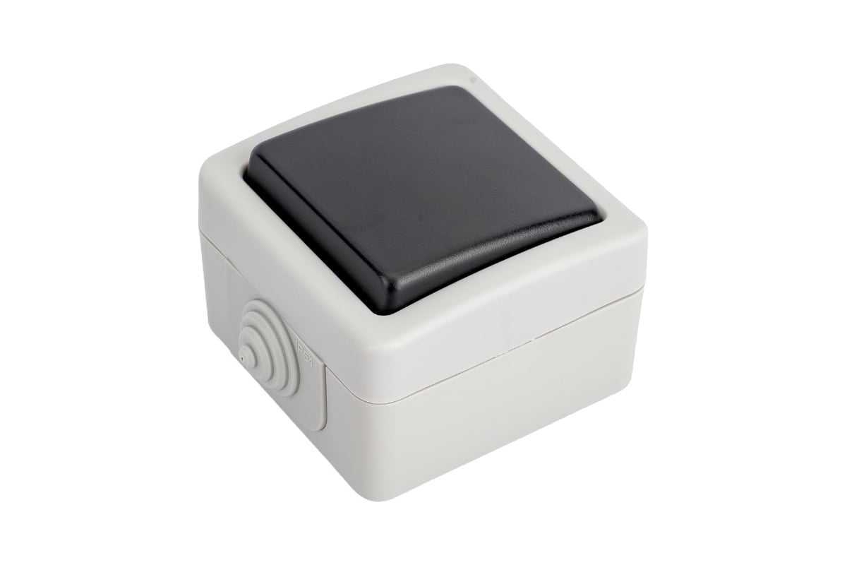 Одноклавишный переключатель LK Studio с 2-х мест, схема 6, IP54, 10А ...