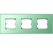 Декоративная рамка Simon 3 поста, +суппорт, S27 Neos, Матовый, изумрудный 27773-62