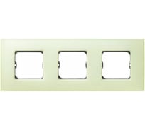 Декоративная рамка Simon 3 поста, +суппорт, S27 Neos, Матовый, лимонный 27773-61