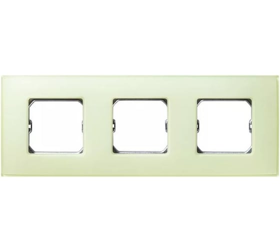 Декоративная рамка Simon 3 поста, +суппорт, S27 Neos, Матовый, лимонный 27773-61
