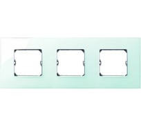 Декоративная рамка Simon 3 поста, +суппорт, S27 Neos, Глянец, салатовый 27773-32