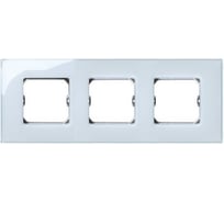 Декоративная рамка Simon 3 поста, +суппорт, S27 Neos, Глянец, голубой 27773-33