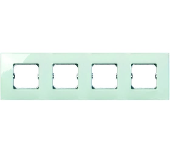 Декоративная рамка Simon 4 поста, +суппорт, S27 Neos, Матовый, изумрудный 27774-62 1